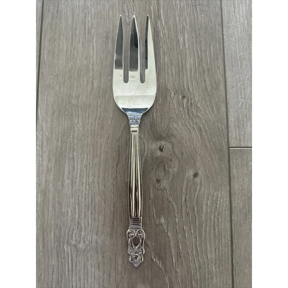 Towle Stainless‎ Steel 18/10 KING GUSTAV Slotted Cold Meat Fork China